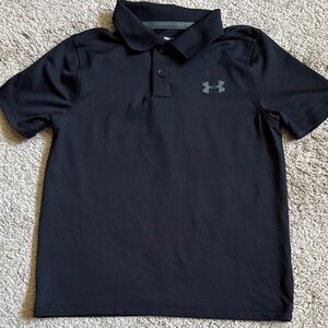 Youth Under Armour Jet Black Polo Shirt